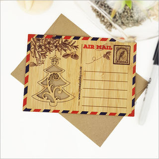 Bamboo Postcard : Frond Christmas Tree