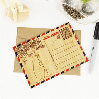 Bamboo Postcard: Penguin