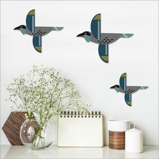 Printed ACM Birds Set: Folk Kokako