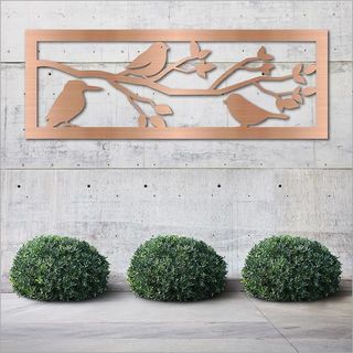 Large Panel with 3 birds