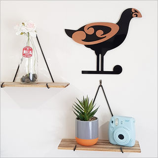 2Tone Wall Art: Moko Pukeko Small