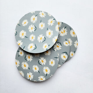 Coaster Single: Printed Mountain Daisy