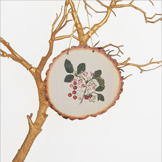 Wood Slice Art: Sarah Featon Puriri