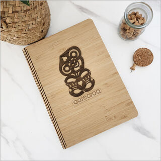 Bamboo Journal: Hei Tiki River Rimu Veneer