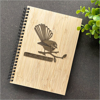 Small Bamboo Journal: Piwakawaka River Rimu Veneer