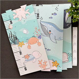 Growth Chart Ruler: Sea Life