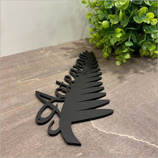 Black Acrylic: Silverfern Aotearoa