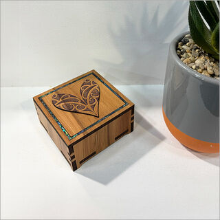 Small Trinket Box:Heart 1 (kww)