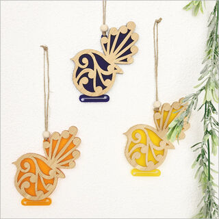 Hanging Ornament: Koru Fantail