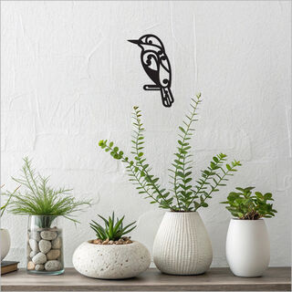 Black Acrylic: Koru Kingfisher