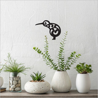 Black Acrylic: Koru Kiwi