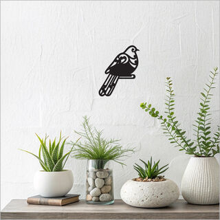 Black Acrylic: Koru Kereru
