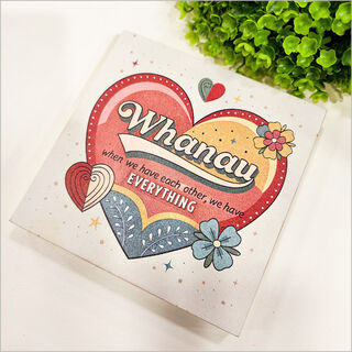 Plywood Art Block: Whanau + we have Everything