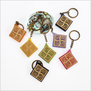 Keychain: Tapa 1 Acrylic + Bamboo