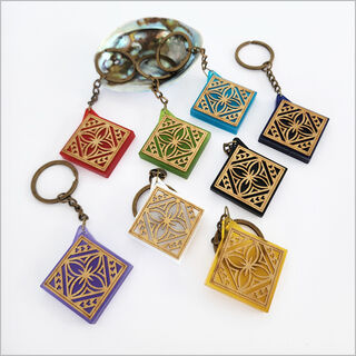 Keychain: Tapa 2 Acrylic + Bamboo