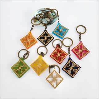 Keychain: Tapa 5 Acrylic + Bamboo