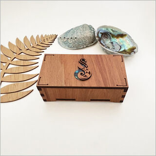 Small Rectangle Trinket Box Relief: Pikorua