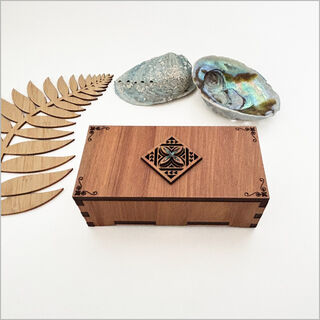 Small Rectangle Trinket Box Relief: Tapa 2