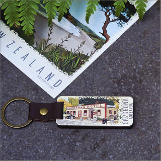 Bamboo Keyring Printed: Cardrona