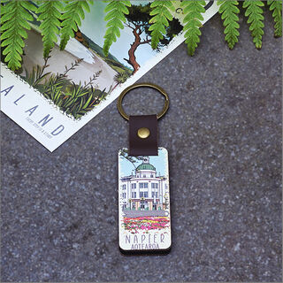Bamboo Keyring Printed: Napier 1 (T&G)
