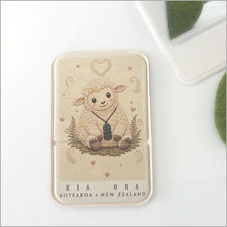 Pocket Mirror - Sheep+Tiki