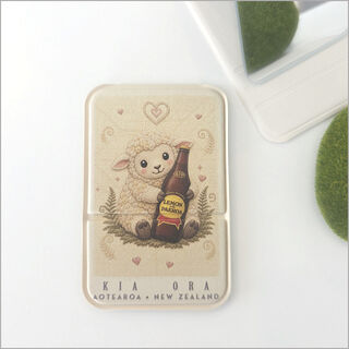Pocket Mirror - Kia Ora+Sheep Paeroa