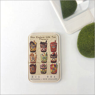 Pocket Mirror - Kia Ora + NZ Milk Tea