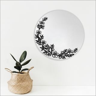 Large Round Mirror - Manuka