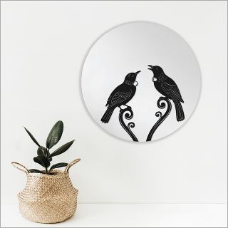 Large Round Mirror - Tui 2 + Frond